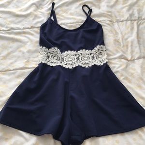 Navy blue Romper